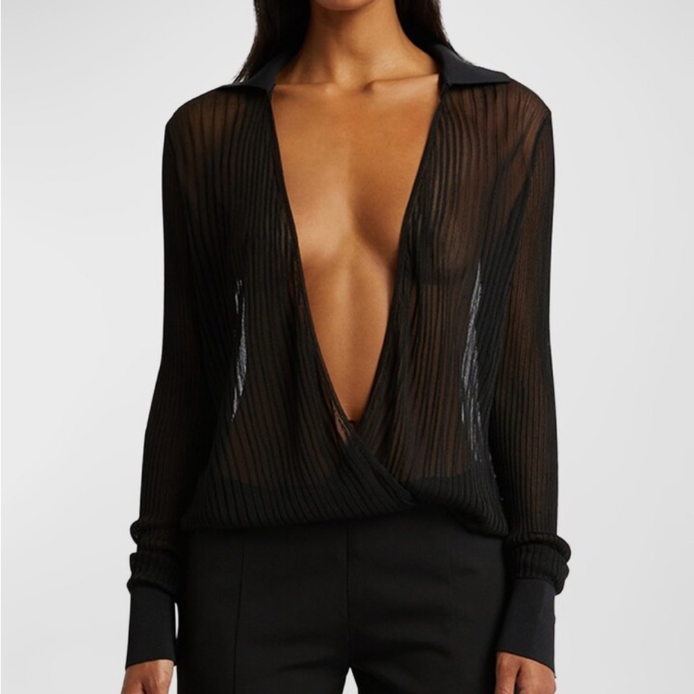 Christopher Esber Shadow Line Knitted Bodysuit size XXS
